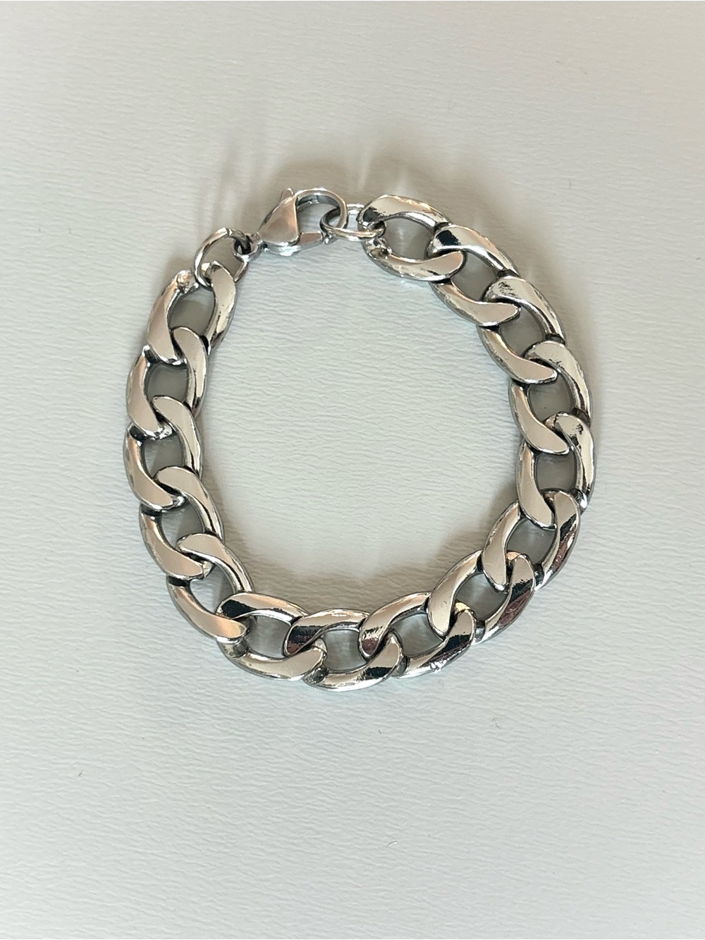 Stainless Steel Cuban Link Chain Bracelet